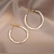 Load image into Gallery viewer, Retro Light Luxury Circle Earrings Red Geometric Shape Earrings Fashion Female Ear Accessories Gift Women

