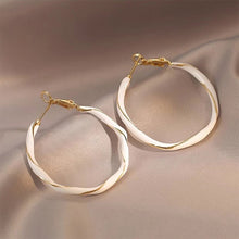 Load image into Gallery viewer, Retro Light Luxury Circle Earrings Red Geometric Shape Earrings Fashion Female Ear Accessories Gift Women
