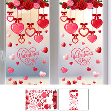 Load image into Gallery viewer, 3D Heart Shaped Wall Stickers Home Shop Restaurant Window Stickers Valentine's Day Decorations Festive Party Atmosphere Decoration
