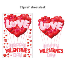 Load image into Gallery viewer, Romantic Heart Shaped Home Wall Stickers PVC Window Display Sticker Valentine's Day Festive Atmosphere Decoration
