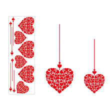 Load image into Gallery viewer, Romantic Heart Shaped Home Wall Stickers PVC Restaurant Window Display Sticker Valentine's Day Festive Atmosphere Decoration
