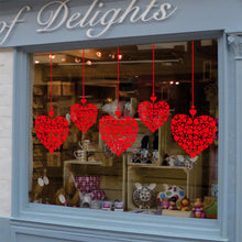 Load image into Gallery viewer, Romantic Heart Shaped Home Wall Stickers PVC Restaurant Window Display Sticker Valentine's Day Festive Atmosphere Decoration
