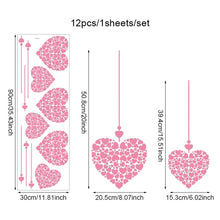 Load image into Gallery viewer, Romantic Heart Shaped Home Wall Stickers PVC Restaurant Window Display Sticker Valentine's Day Festive Atmosphere Decoration
