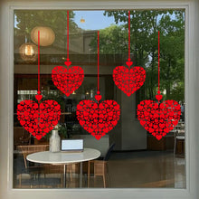 Load image into Gallery viewer, Romantic Heart Shaped Home Wall Stickers PVC Restaurant Window Display Sticker Valentine's Day Festive Atmosphere Decoration
