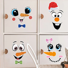 Load image into Gallery viewer, 4 Sheets/Set Cartoon Funny Face Stickers Cute Face Self-Adhesive Wall Stickers Home Decoration Toilet Stickers
