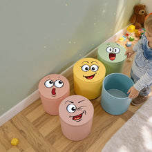 Load image into Gallery viewer, 4 Sheets/Set Cartoon Funny Face Stickers Cute Face Self-Adhesive Wall Stickers Home Decoration Toilet Stickers
