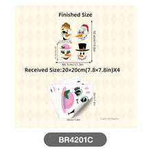 Load image into Gallery viewer, 4 Sheets/Set Cartoon Funny Face Stickers Cute Face Self-Adhesive Wall Stickers Home Decoration Toilet Stickers
