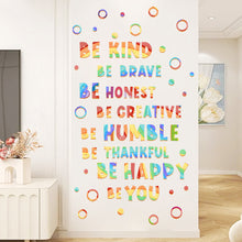 Load image into Gallery viewer, 3 Sheets/Set Colorful Wall Stickers Self-Adhesive Motivational Slogan Wall Stickers Wall Home School Kindergarten Decoration

