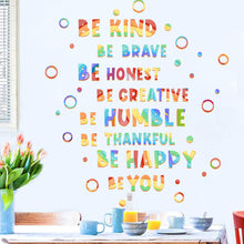 Load image into Gallery viewer, 3 Sheets/Set Colorful Wall Stickers Self-Adhesive Motivational Slogan Wall Stickers Wall Home School Kindergarten Decoration
