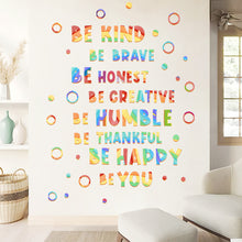 Load image into Gallery viewer, 3 Sheets/Set Colorful Wall Stickers Self-Adhesive Motivational Slogan Wall Stickers Wall Home School Kindergarten Decoration
