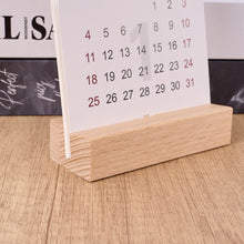 Load image into Gallery viewer, 2026 New Year Fashion Flower Calendar Wooden Platform Calendar Notepad Memo Creative Calendar Festival Gift

