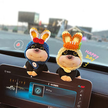 Load image into Gallery viewer, Car Center Console Dashboard Navigator Screen Decoration Cute Dog Ornaments Auto Interior Accessories For Computer Display
