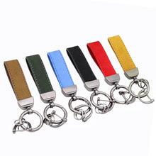 Load image into Gallery viewer, Suede Webbing Strap Keychain Durable Key Strap Muti-Pendant Key Holder Keyfob Auto Keychain For Car Key Ring

