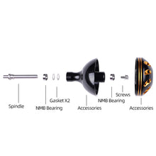 Load image into Gallery viewer, 35/38/41mm Alloy Metal Fishing Handle Knob For Spinning Baitcast Reel Dawa Shmano 4MM Shaft Fishing Rocker DIY Tool Parts
