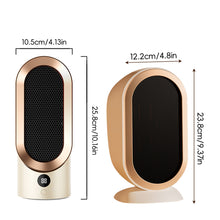 Load image into Gallery viewer, EU/US/UK Mini Electric Warm Air Heater Fan Safe PTC Ceramic Heating Auto Shut-off Portable Winter Household/Office/Bedroom Home Appliance
