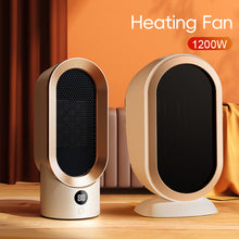 Load image into Gallery viewer, EU/US/UK Mini Electric Warm Air Heater Fan Safe PTC Ceramic Heating Auto Shut-off Portable Winter Household/Office/Bedroom Home Appliance
