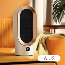 Load image into Gallery viewer, EU/US/UK Mini Electric Warm Air Heater Fan Safe PTC Ceramic Heating Auto Shut-off Portable Winter Household/Office/Bedroom Home Appliance
