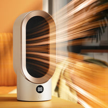 Load image into Gallery viewer, EU/US/UK Mini Electric Warm Air Heater Fan Safe PTC Ceramic Heating Auto Shut-off Portable Winter Household/Office/Bedroom Home Appliance
