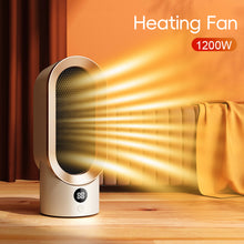 Load image into Gallery viewer, EU/US/UK Mini Electric Warm Air Heater Fan Safe PTC Ceramic Heating Auto Shut-off Portable Winter Household/Office/Bedroom Home Appliance
