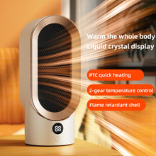 Load image into Gallery viewer, EU/US/UK Mini Electric Warm Air Heater Fan Safe PTC Ceramic Heating Auto Shut-off Portable Winter Household/Office/Bedroom Home Appliance
