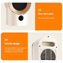Load image into Gallery viewer, EU/US/UK Mini Electric Warm Air Heater Fan Safe PTC Ceramic Heating Auto Shut-off Portable Winter Household/Office/Bedroom Home Appliance
