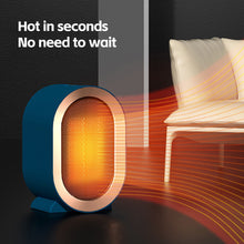 Load image into Gallery viewer, EU/US/UK Mini Electric Warm Air Heater Fan Safe PTC Ceramic Heating Auto Shut-off Portable Winter Household/Office/Bedroom Home Appliance
