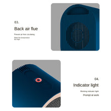Load image into Gallery viewer, EU/US/UK Mini Electric Warm Air Heater Fan Safe PTC Ceramic Heating Auto Shut-off Portable Winter Household/Office/Bedroom Home Appliance
