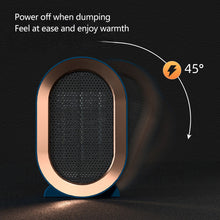 Load image into Gallery viewer, EU/US/UK Mini Electric Warm Air Heater Fan Safe PTC Ceramic Heating Auto Shut-off Portable Winter Household/Office/Bedroom Home Appliance
