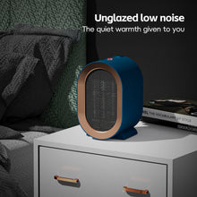 Load image into Gallery viewer, EU/US/UK Mini Electric Warm Air Heater Fan Safe PTC Ceramic Heating Auto Shut-off Portable Winter Household/Office/Bedroom Home Appliance
