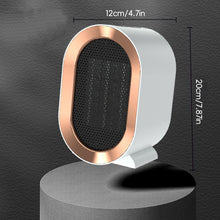 Load image into Gallery viewer, EU/US/UK Mini Electric Warm Air Heater Fan Safe PTC Ceramic Heating Auto Shut-off Portable Winter Household/Office/Bedroom Home Appliance
