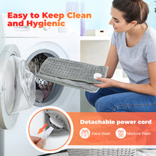 Load image into Gallery viewer, Electric Warm Heated Foot Mat Thermal Foot Comfort 9-Level Temperature Adjustment Timer Settings 36-55°C Elderly Office Cold Feet Foot Care
