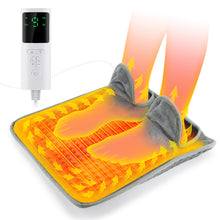 Load image into Gallery viewer, Electric Warm Heated Foot Mat Thermal Foot Comfort 9-Level Temperature Adjustment Timer Settings 36-55°C Elderly Office Cold Feet Foot Care
