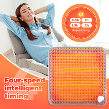 Load image into Gallery viewer, Electric Warm Heated Foot Mat Thermal Foot Comfort 9-Level Temperature Adjustment Timer Settings 36-55°C Elderly Office Cold Feet Foot Care
