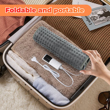 Load image into Gallery viewer, Electric Warm Heated Foot Mat Thermal Foot Comfort 9-Level Temperature Adjustment Timer Settings 36-55°C Elderly Office Cold Feet Foot Care
