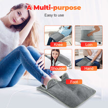 Load image into Gallery viewer, Electric Warm Heated Foot Mat Thermal Foot Comfort 9-Level Temperature Adjustment Timer Settings 36-55°C Elderly Office Cold Feet Foot Care
