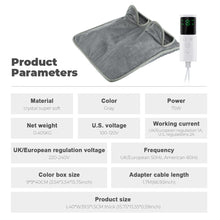 Load image into Gallery viewer, Electric Warm Heated Foot Mat Thermal Foot Comfort 9-Level Temperature Adjustment Timer Settings 36-55°C Elderly Office Cold Feet Foot Care
