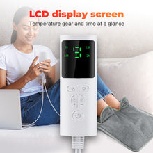Load image into Gallery viewer, Electric Warm Heated Foot Mat Thermal Foot Comfort 9-Level Temperature Adjustment Timer Settings 36-55°C Elderly Office Cold Feet Foot Care

