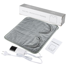 Load image into Gallery viewer, Electric Warm Heated Foot Mat Thermal Foot Comfort 9-Level Temperature Adjustment Timer Settings 36-55°C Elderly Office Cold Feet Foot Care
