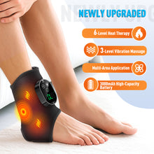 Load image into Gallery viewer, Electric Heating Ankle Brace/Wrap Pain Relief Adjustable Foot Ankle Massager Cold Feet Warmth For Elderly Athletes Office Workers Personal Care Gadget Gift Idea
