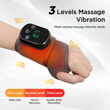 Load image into Gallery viewer, Electric Heating Wrist Massager Guard For Arthritis Discomfort Gamers Office Workers Pain Relief Sports Post-Workout Recovery Hand Care &amp; Therapy Device
