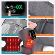 Load image into Gallery viewer, Electric Infrared Heating Knee Wrap Therapeutic Knee Massager 660nm 850nm Joint Pain Relief at Home For Chronic Pain Sufferers Arthritis &amp; Stiffness Management
