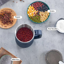 Load image into Gallery viewer, Electric Grinder Machine Mini Dry Blender Fine Powder Grinder Stainless Steel Blades For Herb Spices Fish Bait Powder Coffee Beans Baby Food Making
