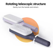 Load image into Gallery viewer, Rotating Telescopic Hair Brush Air Cushion Massage Brush Women's Long Hair Care Brush Styling Brush Travel Folding Comb
