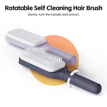 Load image into Gallery viewer, Rotating Telescopic Hair Brush Air Cushion Massage Brush Women's Long Hair Care Brush Styling Brush Travel Folding Comb
