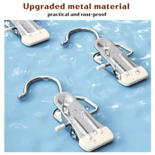 Load image into Gallery viewer, 10Pcs Stainless Steel Multifunctional Clothes Clips with Hooks Portable Hanging Clothespins Pants Storage &amp; Drying Clips for Home Wardrobe Laundry Organizer
