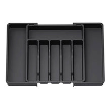 Load image into Gallery viewer, Upgraded Adjustable Cutlery Organizer Expandable Plastic Storage Tray With Divided Slots Silverware Holder For Forks Knives Kitchen Utensil Drawer Organizer
