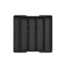 Load image into Gallery viewer, Upgraded Adjustable Cutlery Organizer Expandable Plastic Storage Tray With Divided Slots Silverware Holder For Forks Knives Kitchen Utensil Drawer Organizer

