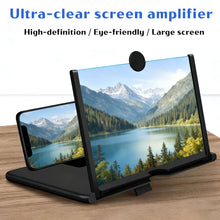 Load image into Gallery viewer, 12/10 Inch HD Mobile Phone Screen Amplifier Foldable Portable Video Magnifier Stand Bracket Smartphone Display Expander Phone Accessories
