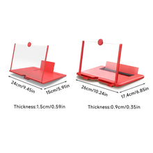 Load image into Gallery viewer, 12/10 Inch HD Mobile Phone Screen Amplifier Foldable Portable Video Magnifier Stand Bracket Smartphone Display Expander Phone Accessories
