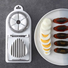 Load image into Gallery viewer, 2-in-1 Multifunctional Egg Cutter Stainless Steel Slicer Fancy Splitter Kitchen Divider Egg Cutting Tool Kitchen Gadgets
